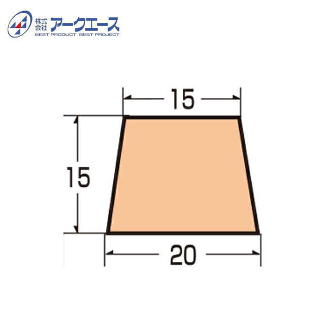 ※送料別途※ 発泡目地棒K-3W　20×15×15mm 【100本入】