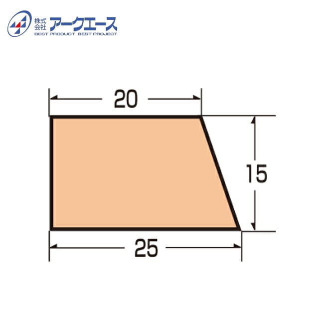 ※送料別途※ 発泡目地棒K-5S　25×15×20mm 【50本入】
