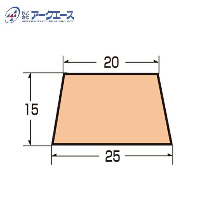 ※送料別途※ 発泡目地棒K-5W　25×15×20mm 【50本入】