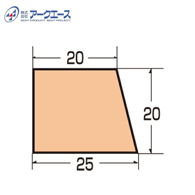 ※送料別途※ 発泡目地棒K-2S　25×20×20mm 【50本入】