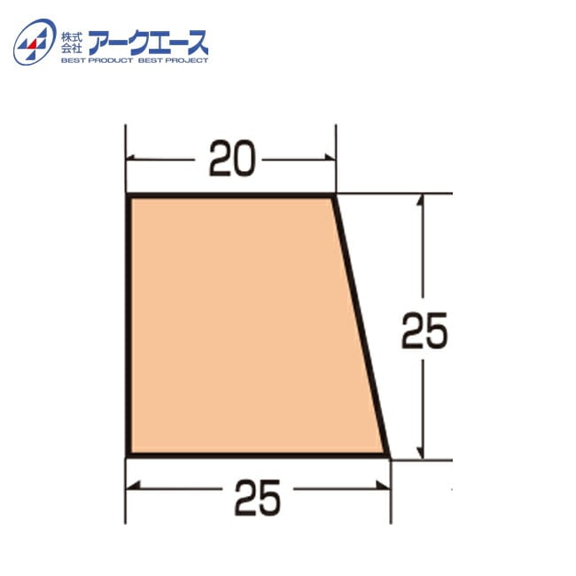 ※送料別途※ 発泡目地棒K-17S　25×25×20mm 【50本入】