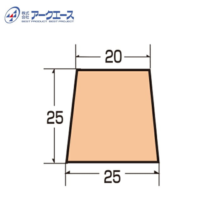 ※送料別途※ 発泡目地棒K-17W　25×25×20mm 【50本入】
