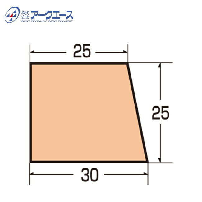 ※送料別途※ 発泡目地棒K-1S　30×25×25mm 【50本入】