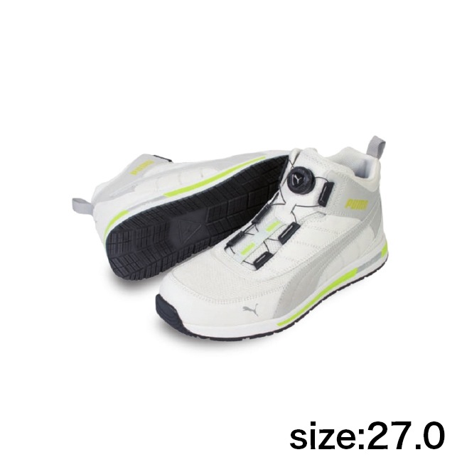 PUMA】安全靴No.63.213.0（白）SWITCHBACK WHITE DISC MID / JAPAN