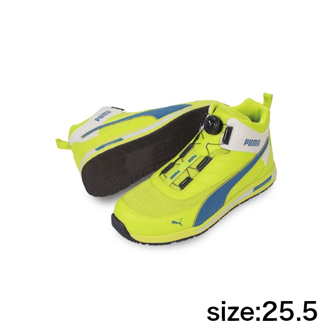 PUMA】安全靴No.63.214.0（黄）SWITCHBACK YELLOW DISC MID / JAPAN