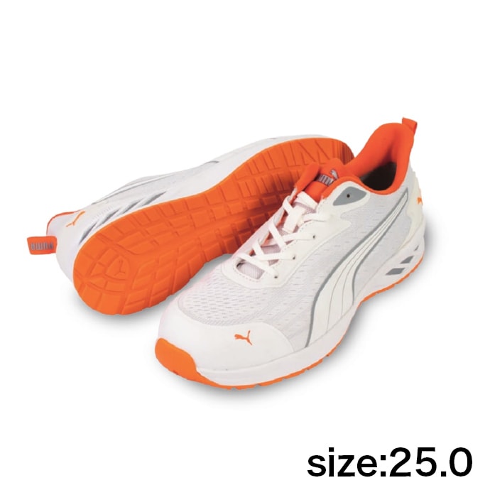 安全靴 プーマ PUMA GLIDE LOW グライド ロー 26.0 PUMA】安全靴No.64.404.0（白）GLIDE LOW / JAPAN ATHLETIC グライド