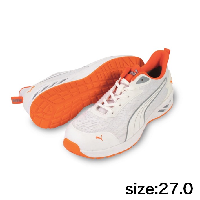 【PUMA】安全靴No.64.404.0（白）GLIDE LOW / JAPAN ATHLETIC グライド ホワイト ロー27.0cm