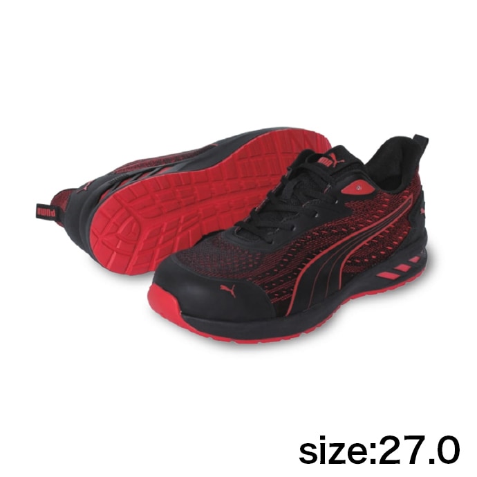 【PUMA】安全靴No.64.405.0（赤）GLIDE LOW / JAPAN ATHLETIC グライド レッド ロー27.0cm