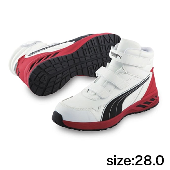 【PUMA】安全靴No.63.353.0（白）RIDER 2.0 MID / JAPAN ATHLETIC ライダー2.0 ホワイト ミッド28.0cm