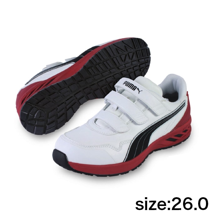 【PUMA】安全靴No.64.241.0（白）RIDER 2.0 LOW / JAPAN ATHLETIC ライダー2.0 ホワイト ロー26.0cm