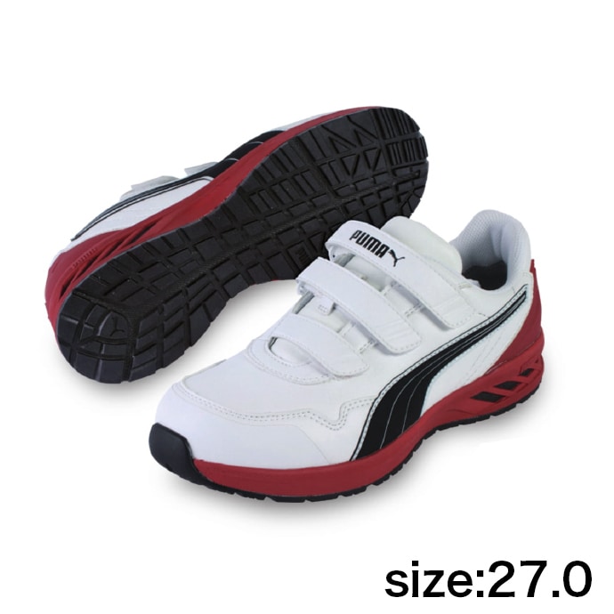 【PUMA】安全靴No.64.241.0（白）RIDER 2.0 LOW / JAPAN ATHLETIC ライダー2.0 ホワイト ロー27.0cm
