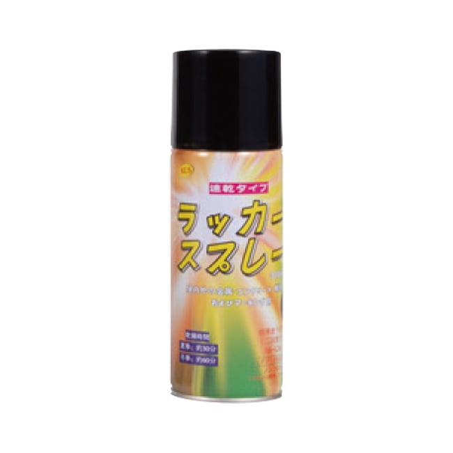 ラッカースプレー【黒】 カラースプレー（300ml）1本 木部・鉄部用油性カラースプレー