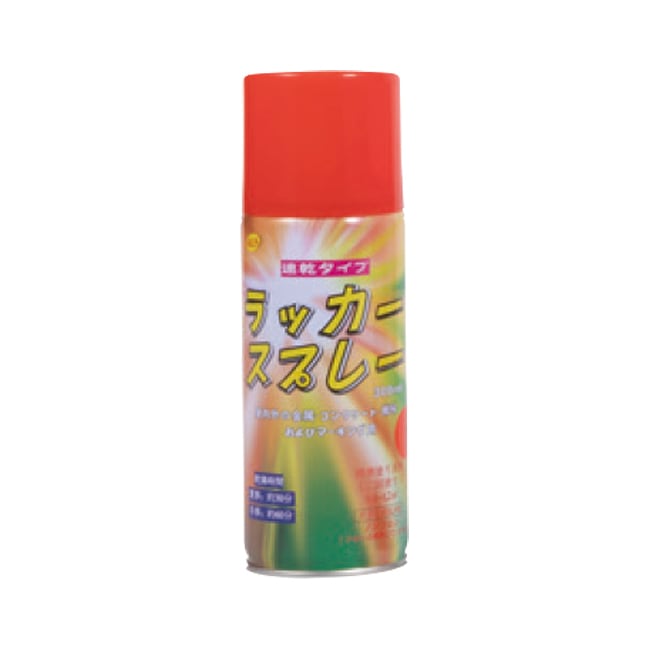 ラッカースプレー【赤】 カラースプレー（300ml）1本 木部・鉄部用油性カラースプレー