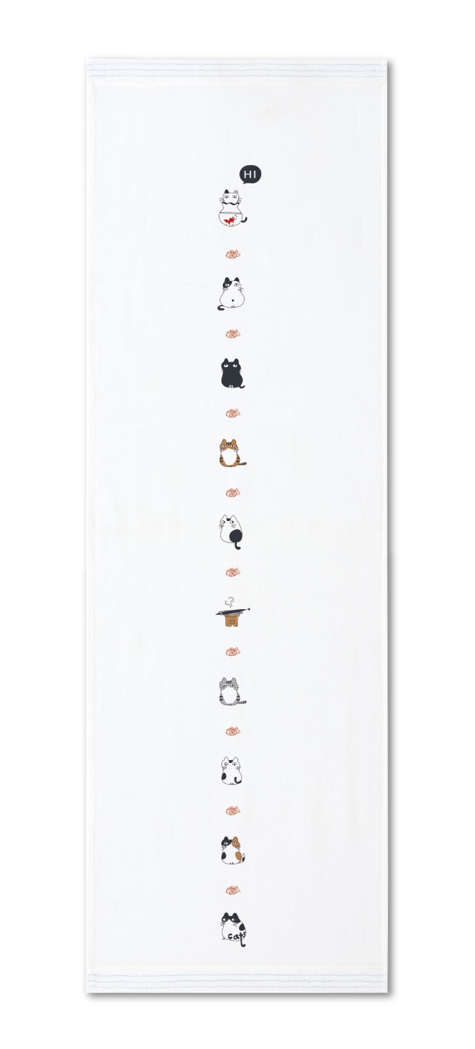 にゃんこ ガーゼてぬぐい | はごろもガーゼ てぬぐい | | 今治タオルの