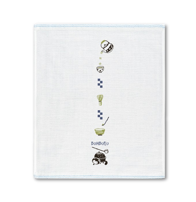 ぶんぶく茶釜 おしぼりハンカチ | はごろもガーゼ おしぼりハンカチ