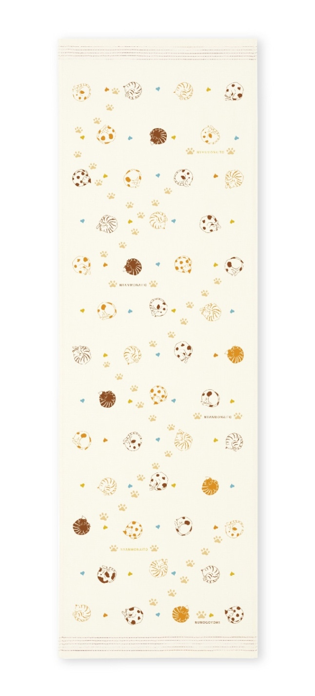 ニャンモナイト｜てぬぐい | 布ごよみ｜手ぬぐい | | 今治タオルのコン