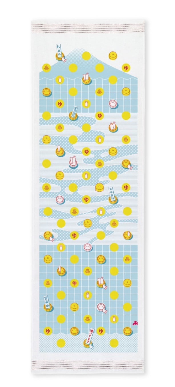 アイラブ湯・桶｜てぬぐい | 布ごよみ｜手ぬぐい | | 今治タオルのコン