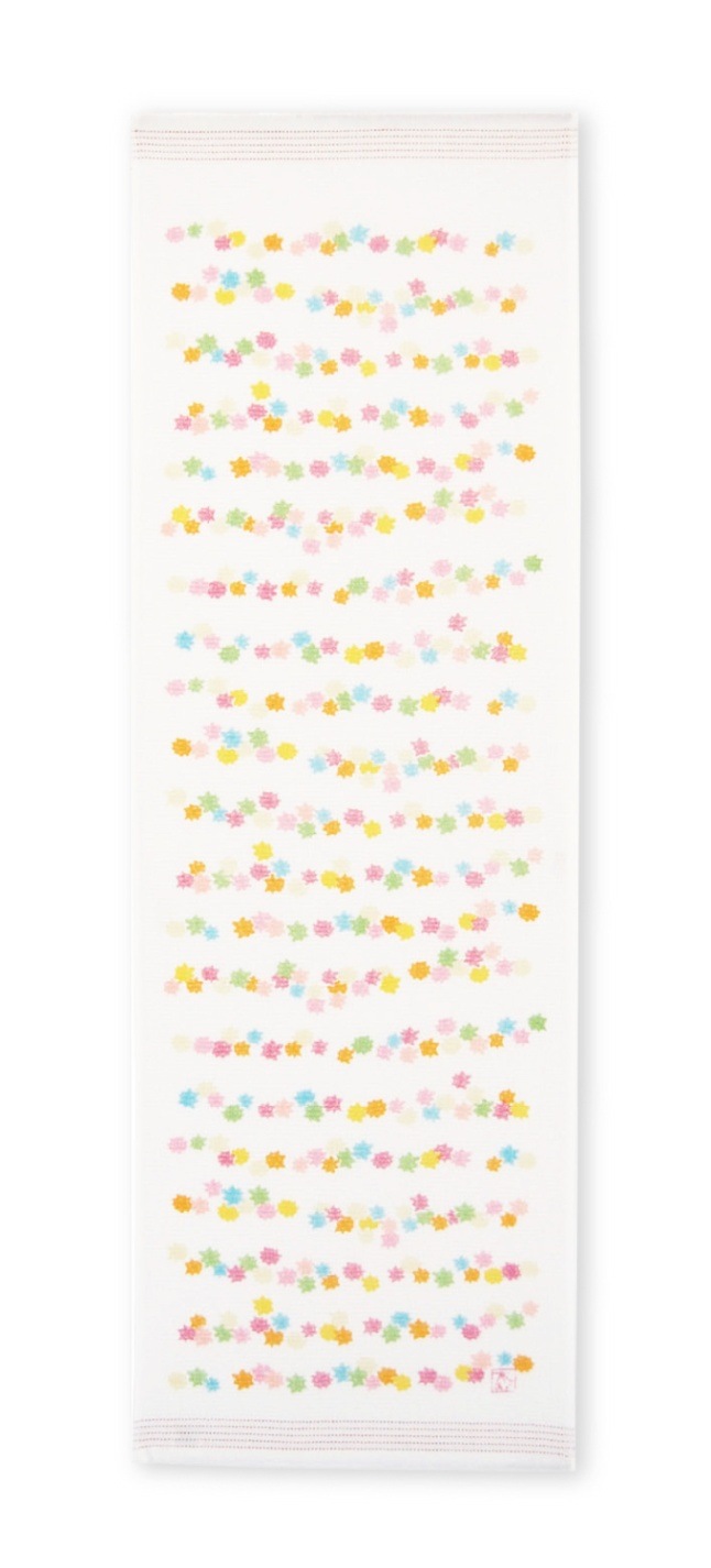 【こんぺいとう】Tele タオル ベランダ こんぺいとう｜てぬぐい | 布ごよみ｜手ぬぐい | | 今治タオルのコン