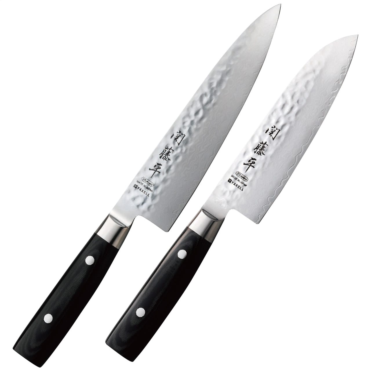 【G153】関藤平 包丁2本セット 未使用品 Amazon｜ヤクセル 関藤平 黒耀 包丁 2本セット ダマスカス 三徳包丁