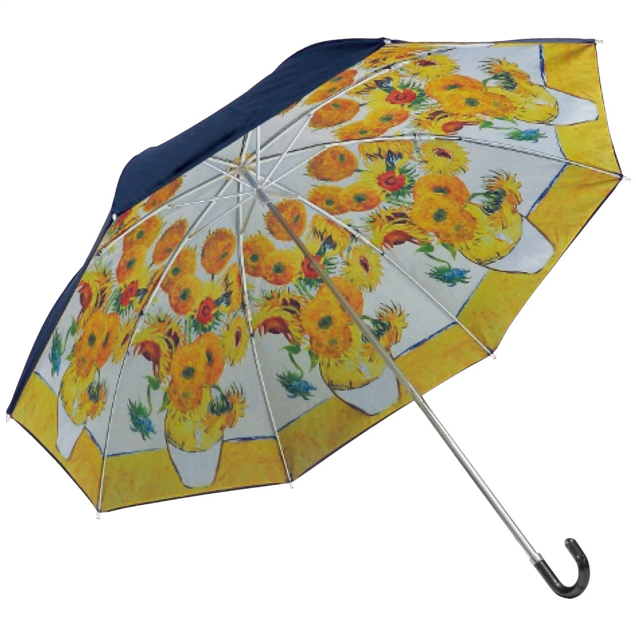 晴雨兼用 名画 折りたたみ傘 ゴッホ ひまわり ギフト 贈答品