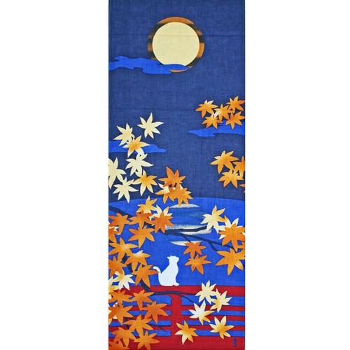濱文様 絵てぬぐい「満月の輝き」