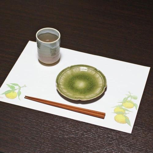 和紙テーブルマット「ゆず」10枚入