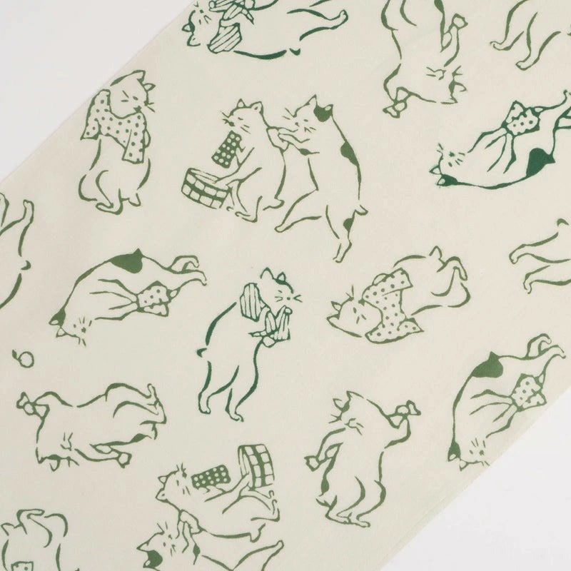 かまわぬ てぬぐい「猫の湯 よもぎ湯」