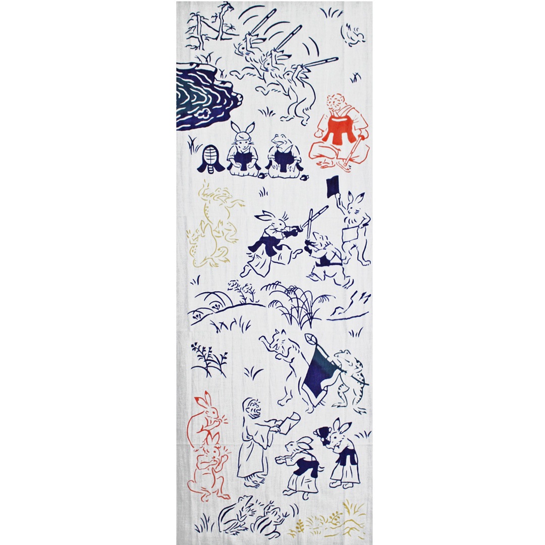 ケネマてぬぐい「鳥獣戯画 剣道」 | kenema | 香紙堂 オンラインストア