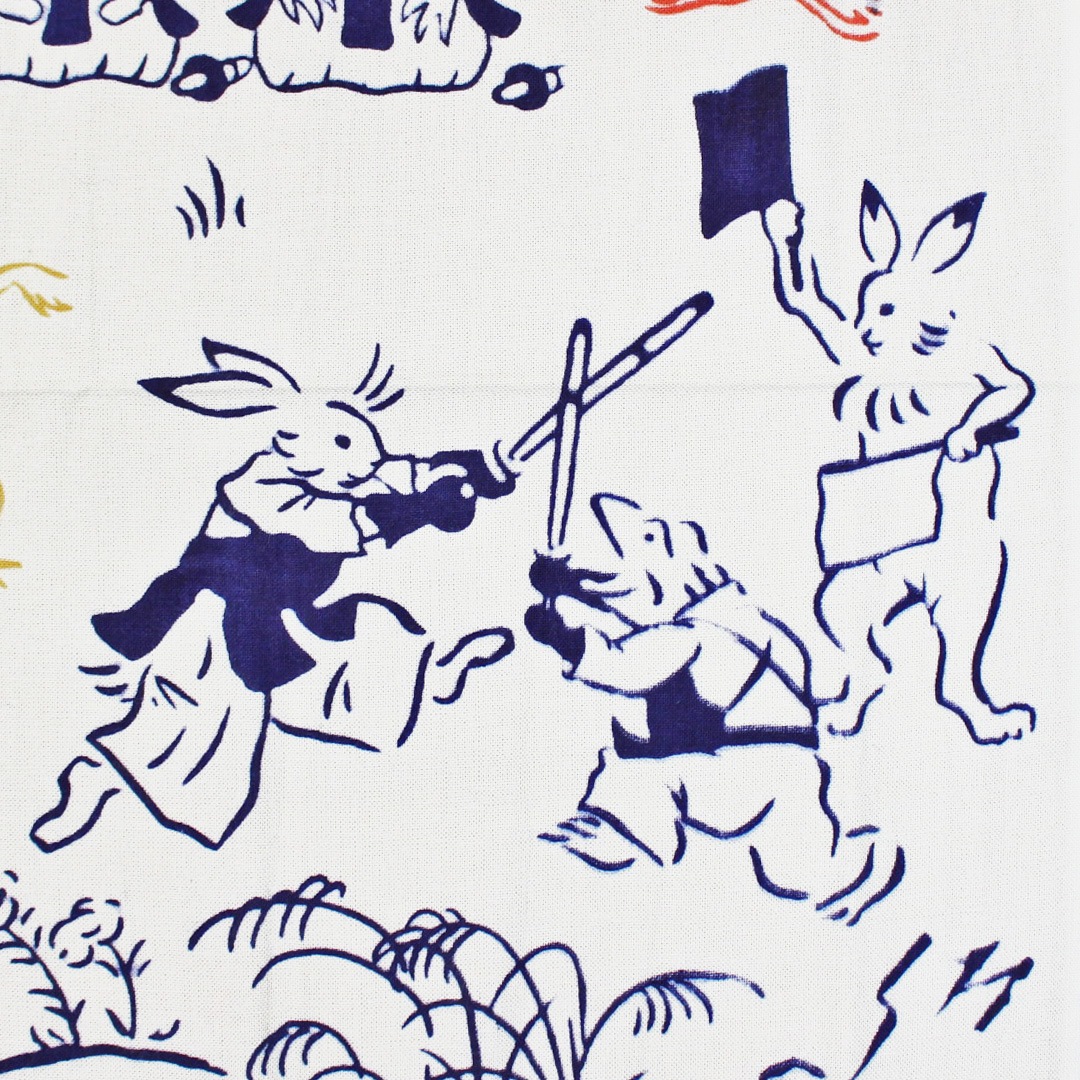 ケネマてぬぐい「鳥獣戯画 剣道」 | kenema | 香紙堂 オンラインストア