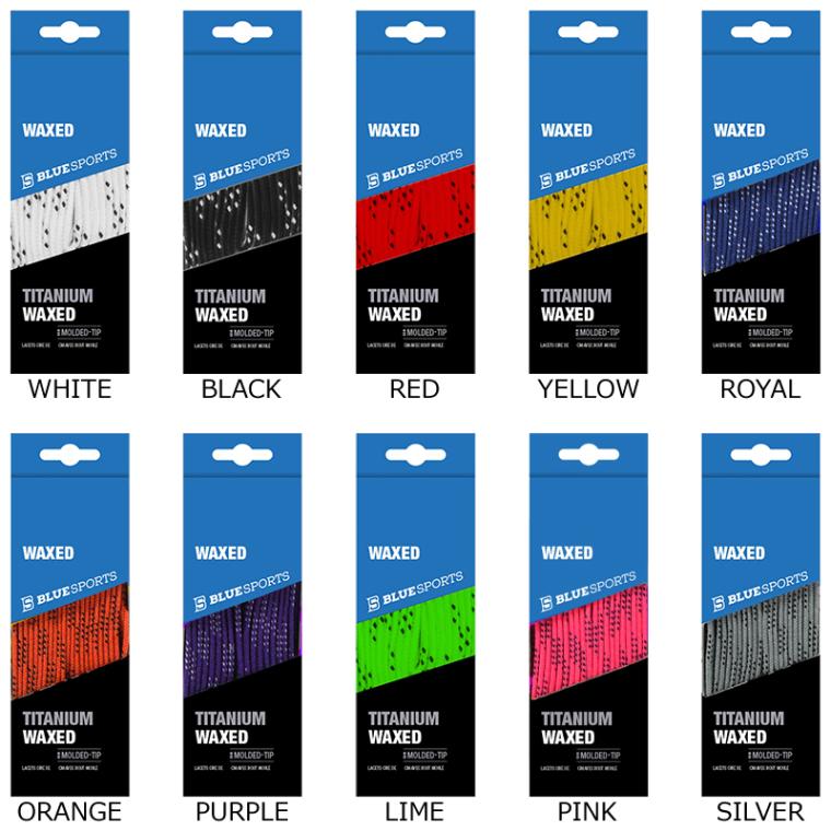 BLUE SPORTS ホッケー 靴紐 チタニウム ワックス -96(243cm