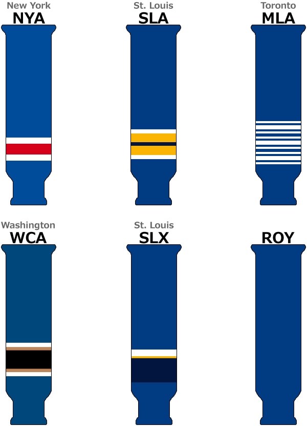 SP Apparel ホッケーストッキング ニット -Blue Colors -シニア