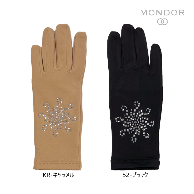 MONDOR アクセサリー 11910 ストーン付き手袋 フィギュアスケート