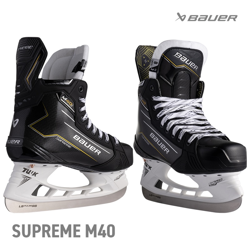 送料無料】BAUER スケート靴 S24 シュープリーム M40 シニア アイス