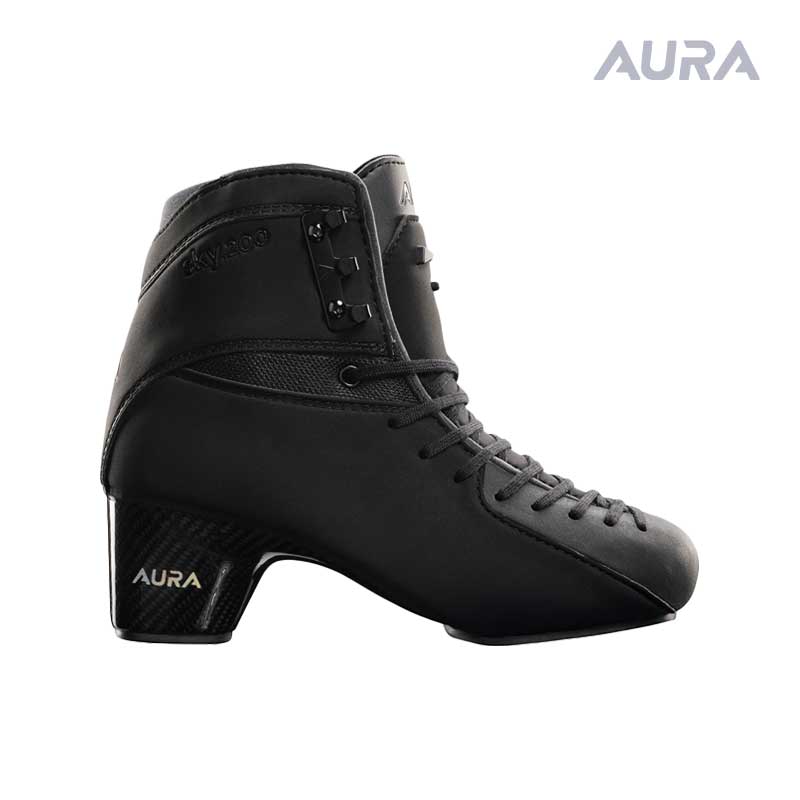 AURA スケート靴 スカイ200 ブラック フィギュアスケート