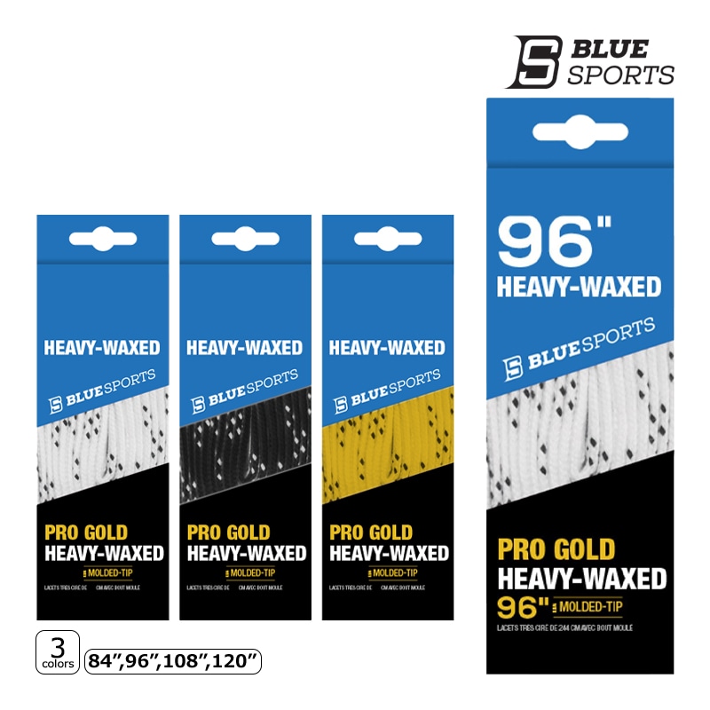 BLUE SPORTS ホッケー 靴紐 プロゴールド ワックス【ラッピング可】 -NP/TC