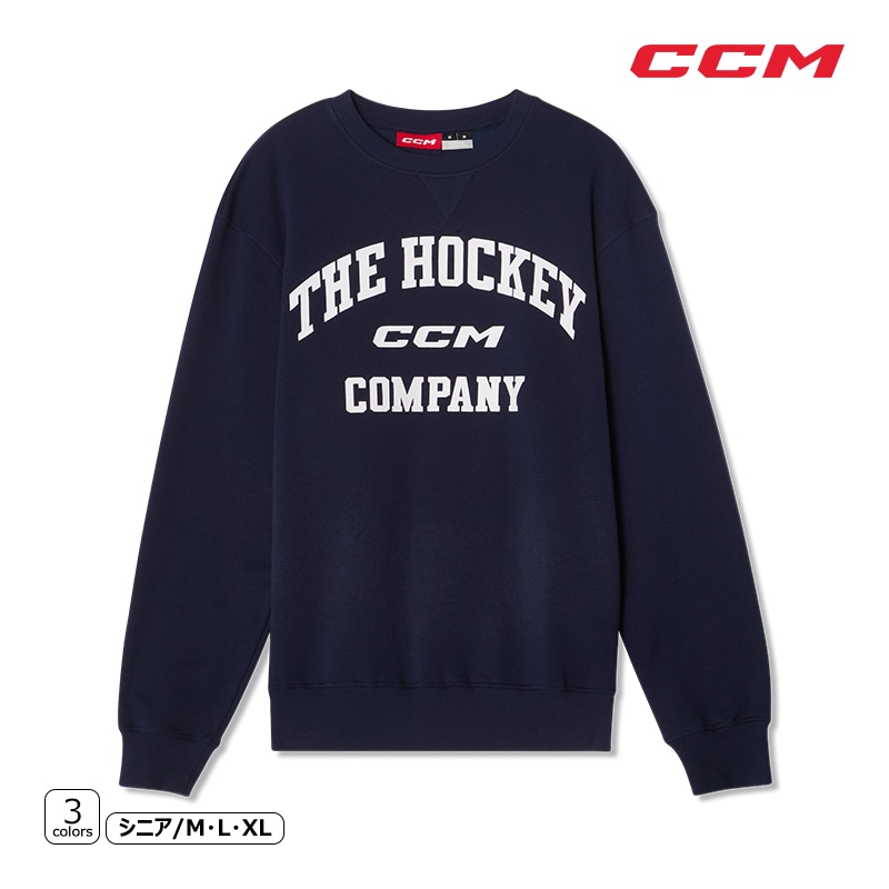 CCM アパレル アスレジャー フリース クルーネック スウェット シニア アイスホッケー