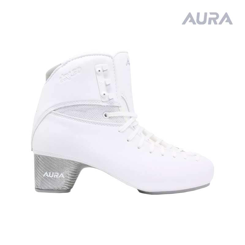 AURA スケート靴 スカイ50 ホワイト フィギュアスケート