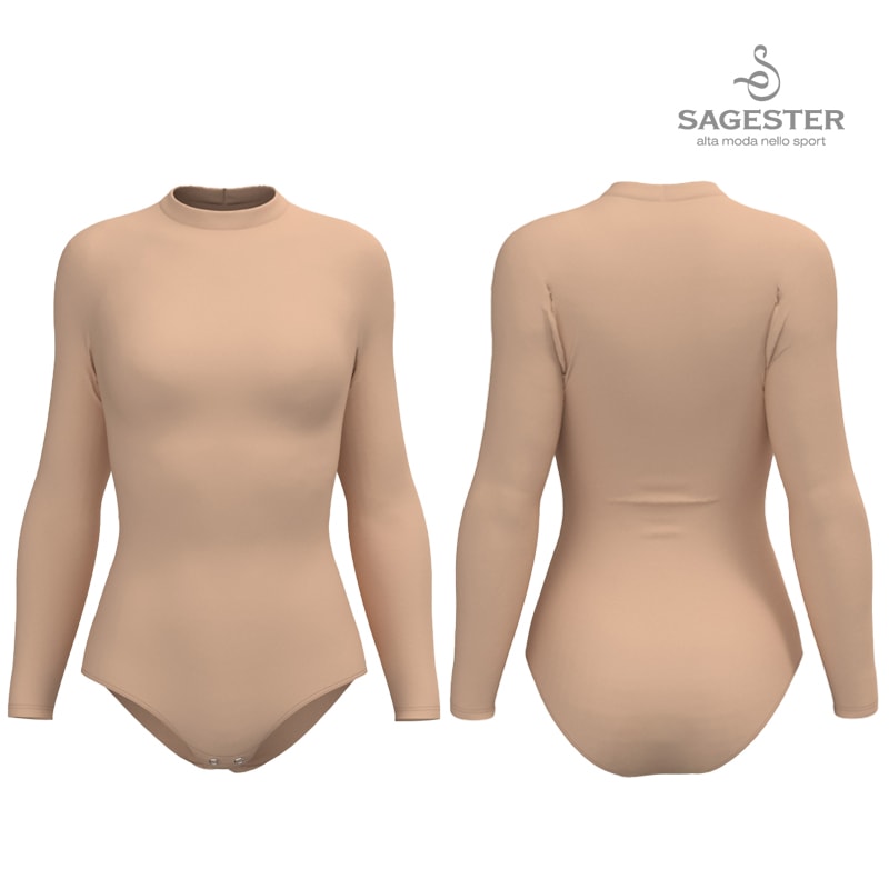 SAGESTER インナー 142 ボディファンデーション 長袖 裏起毛