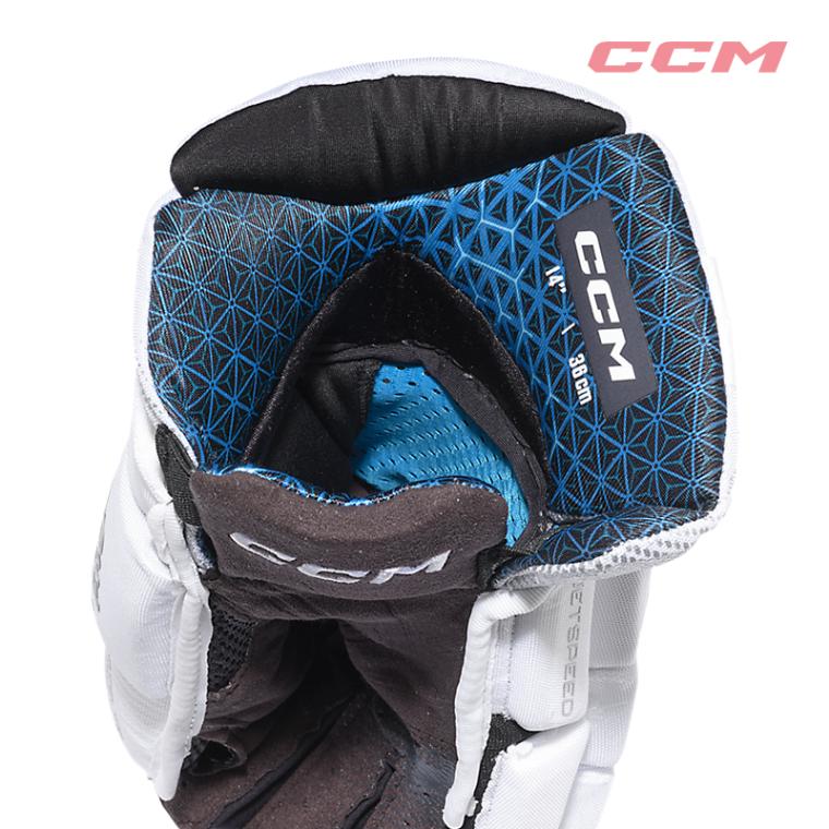 CCM グローブ ジェットスピード FT8 PRO シニア ホワイト アイス