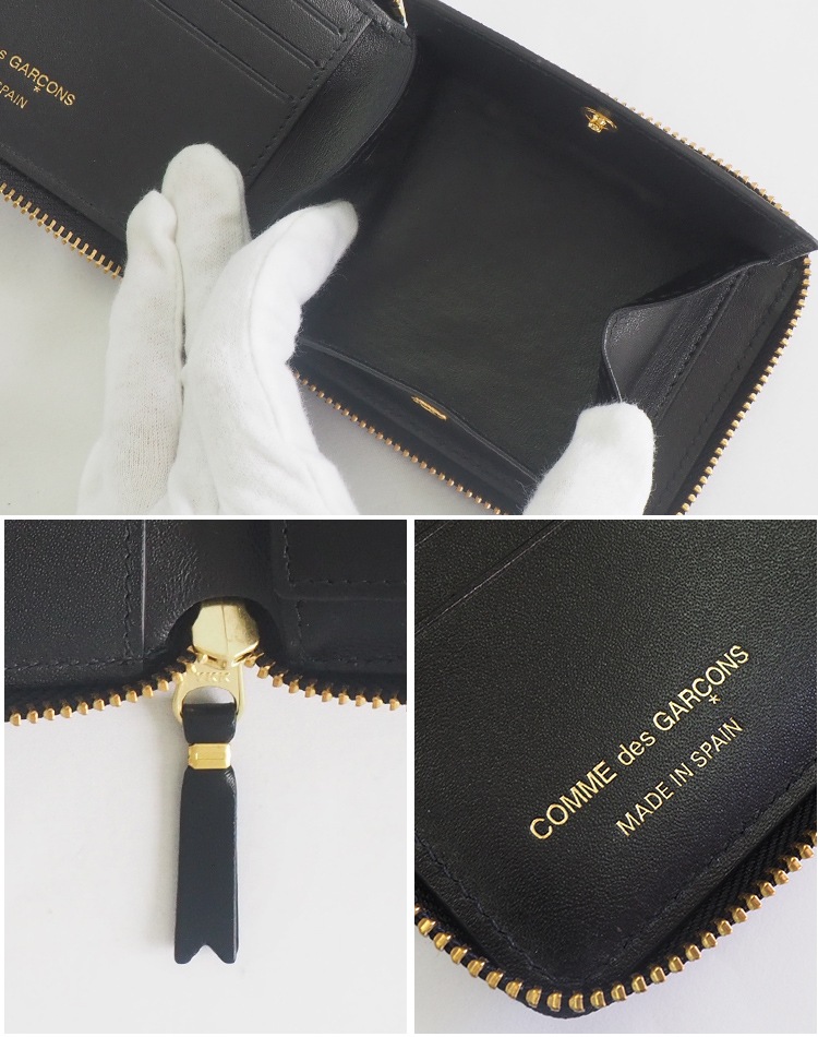 コムデギャルソン 財布 メンズ レディース 二つ折り 本革 牛革 レザー