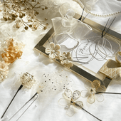 和装髪飾り「Fioreme」Pattern1 ゴールドカラー