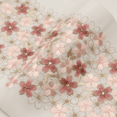 刺繍半衿 桜尽くし