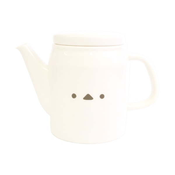 【なごみシリーズ】《単品》フェイスポット　★シマエナガ　◆　ティーポット