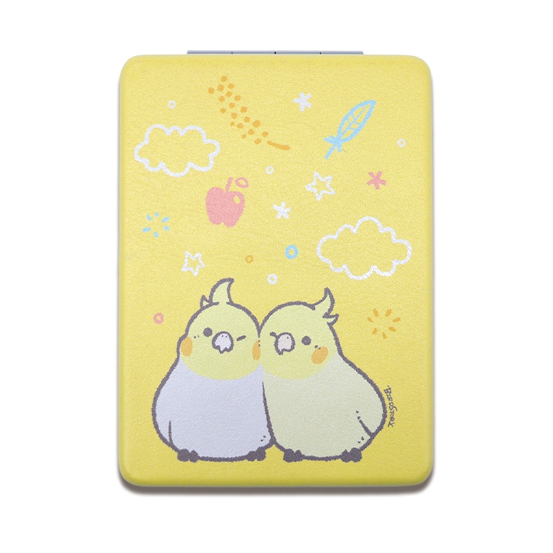 折りたたみミラー ゆめごこち ★オカメインコ ◆ゆうパケット対応◆ 【BIRDSTORY】 