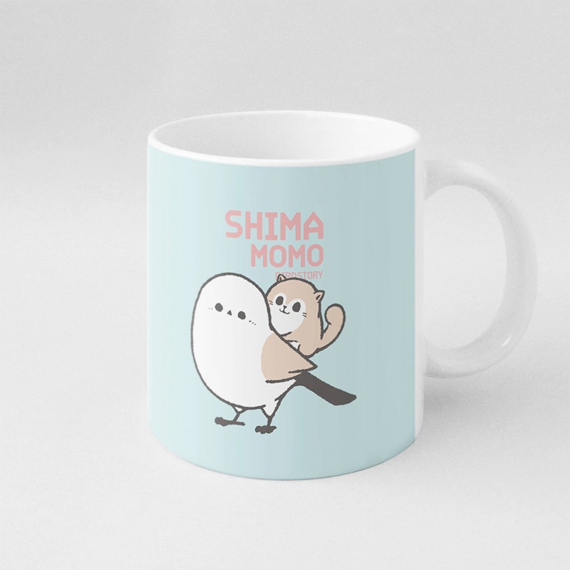 マグカップ ★SHIMAMOMO ◆◆ シマエナガ モモンガ コップ 【BIRDSTORY】 