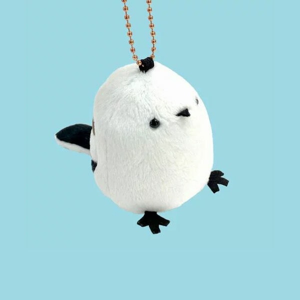 キーチェーン シマエナガ　キーホルダー マスコット ことり 小鳥 雑貨 グッズ かわいい ふわふわ もふもふ 癒し 手のひらサイズ ボールチェーン アニマル 動物 ぬいぐるみ 人形 ぬい撮り インテリア ディスプレイ 飾り プレゼント ギフト 贈り物【TSTアドバンス】