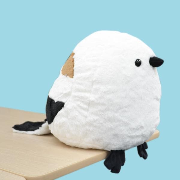 ビッグシマエナガ ぬいぐるみ　ことり 小鳥 雑貨 グッズ 大きい かわいい ふわふわ もふもふ 癒し アニマル 動物 ヌイグルミ 縫いぐるみ おもちゃ 抱き枕 インテリア ディスプレイ 飾り 置物 30ｃｍ プレゼント ギフト 贈り物【TSTアドバンス】