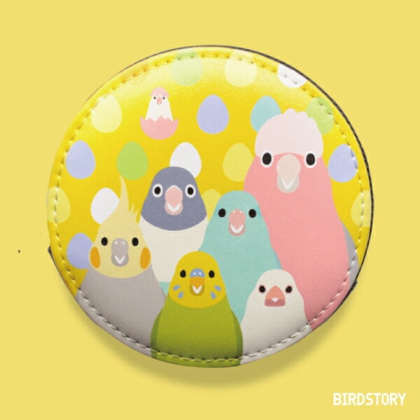 コインケース　SMILE BIRD　イエロー　◆ゆうパケット対応◆ 【BIRDSTORY】