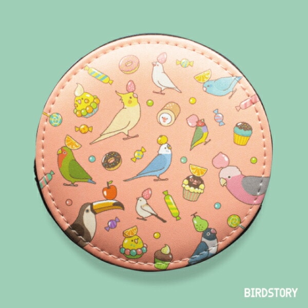コインケース　ことりスイーツ　ピンク　◆ゆうパケット対応◆ 【BIRDSTORY】