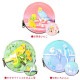コインケース セキセイインコとひよこ草 《丸型》　ことり 小鳥 雑貨 グッズ ファスナー付 マチあり フェイクレザー 合成皮革 丈夫 厚め イラスト かわいい おしゃれ 草花 止まり木 小銭入れ 小物入れ ミニポーチ クリエイティブモーション【とりアート】